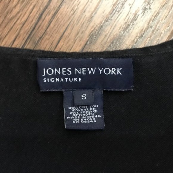 Signature Jones of New York Black Sweater Tank - Picture 3 of 5
